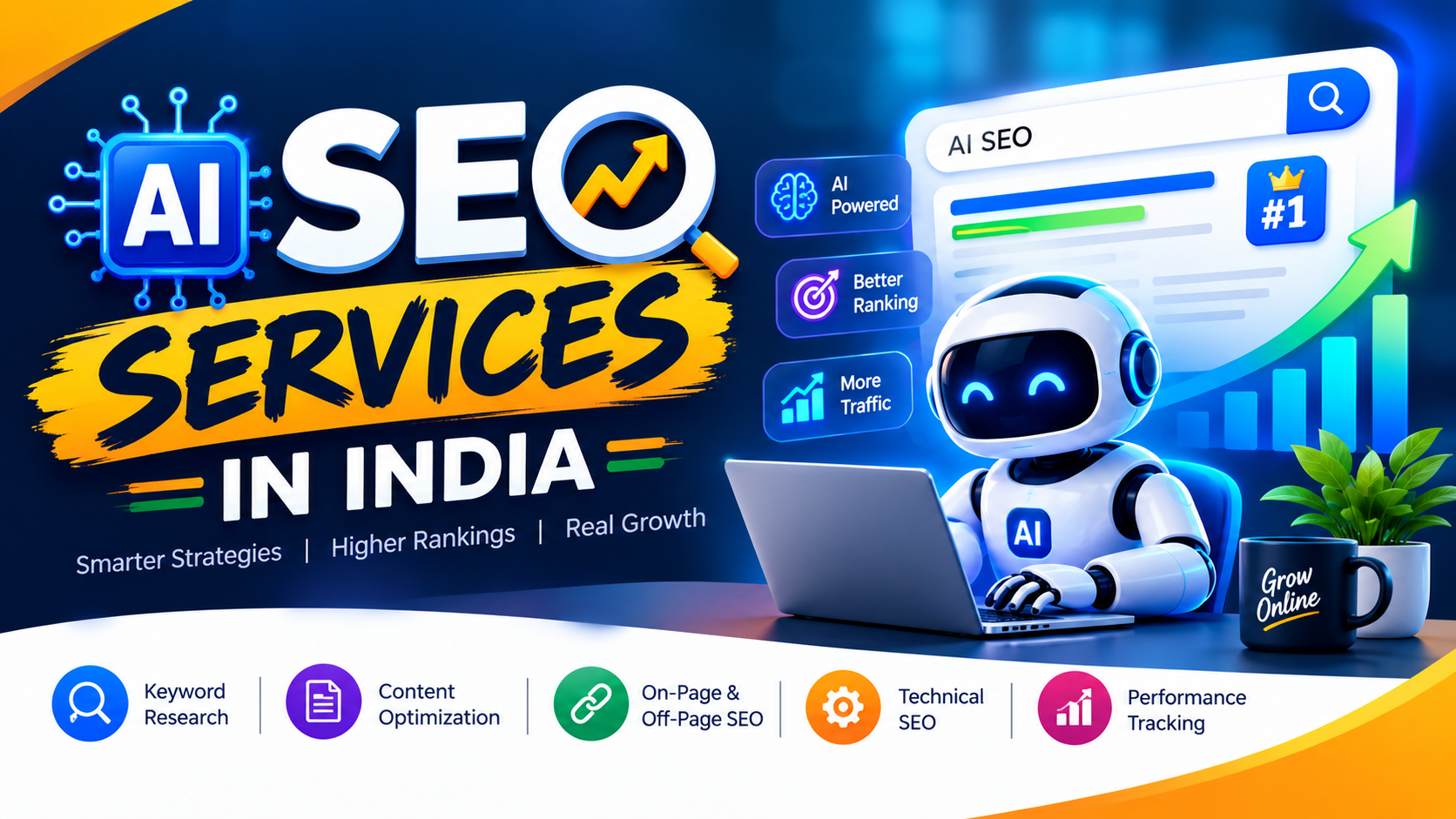 AI SEO services in India using artificial intelligence for search optimization