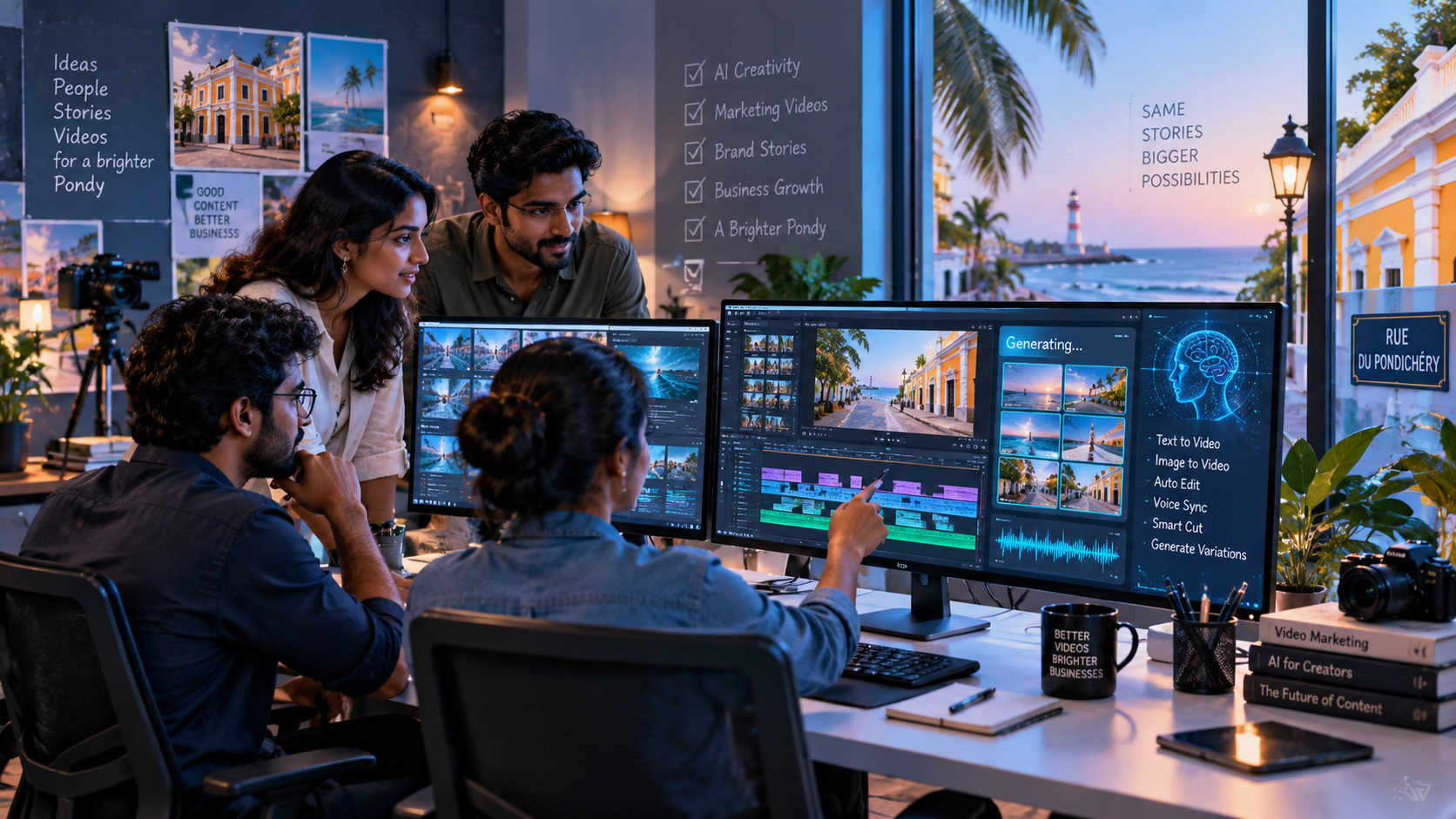 AI video making company in Pondy producing AI-powered promotional and marketing videos for local businesses