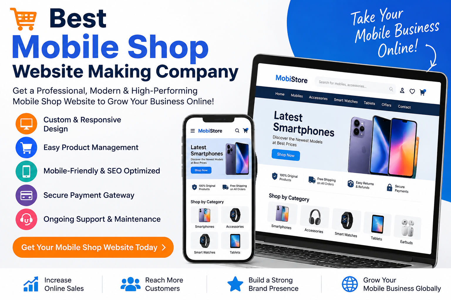 Best Mobile Shop Website Making Company