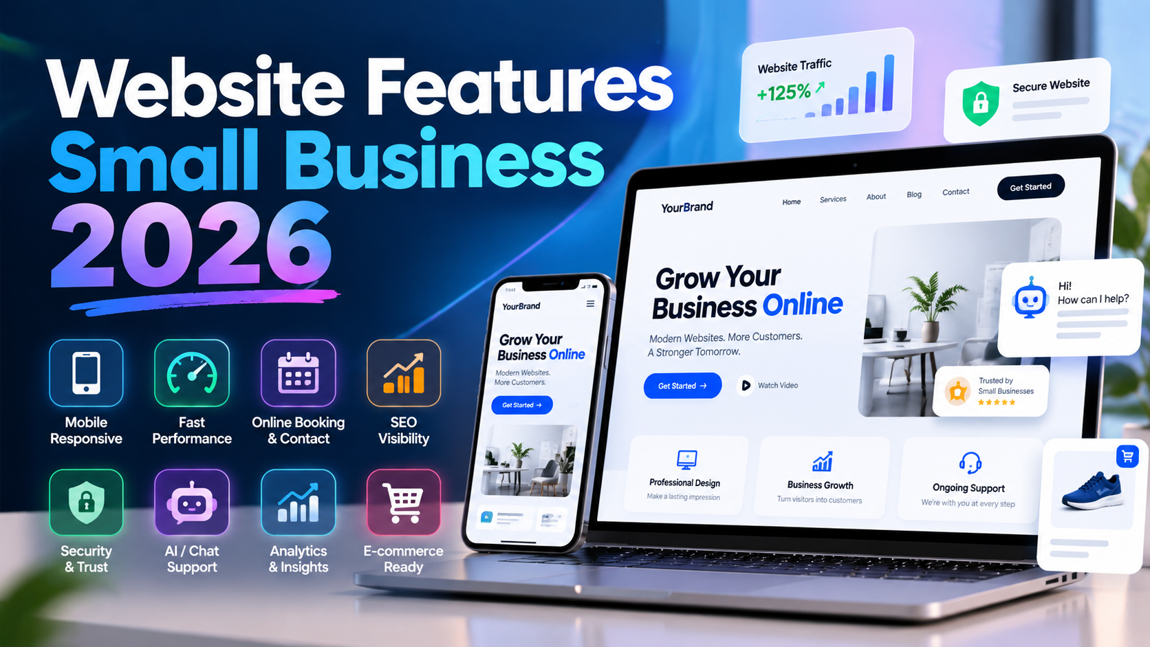 10 Essential Website Features for Small Businesses in 2026