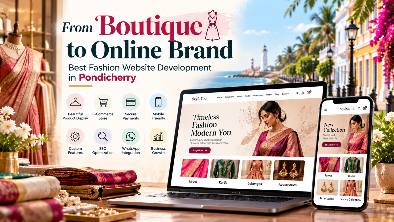 From Boutique to Online Brand: Best Fashion Website Development in Pondicherry