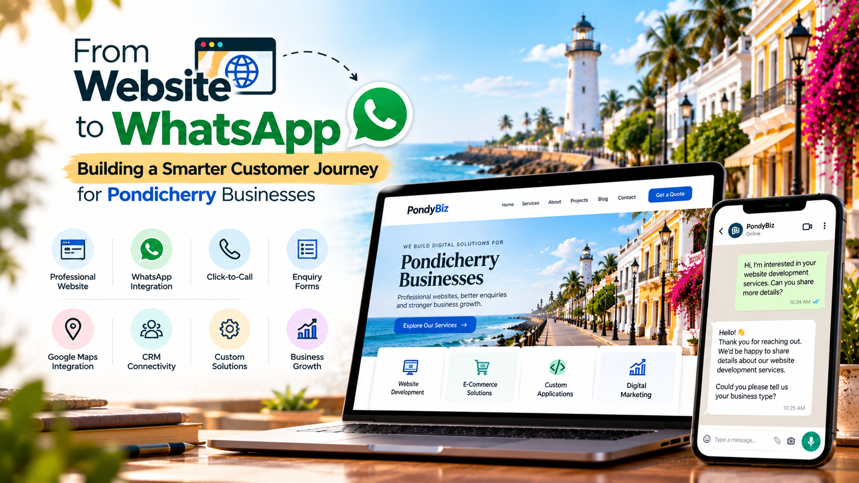 From Website to WhatsApp: Building a Smarter Customer Journey for Pondicherry Businesses
