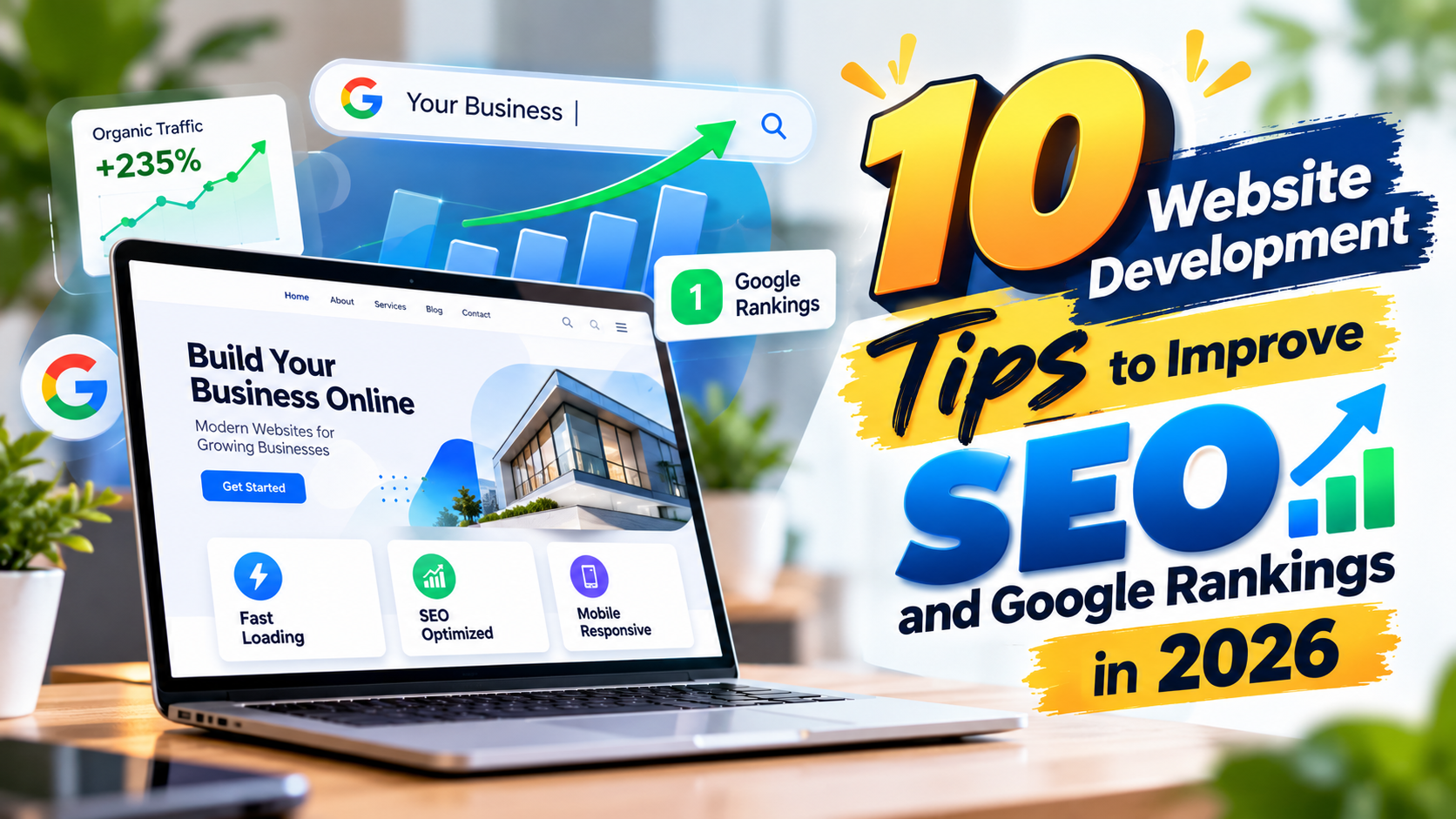 10 Website Development Tips to Improve SEO and Google Rankings in 2026