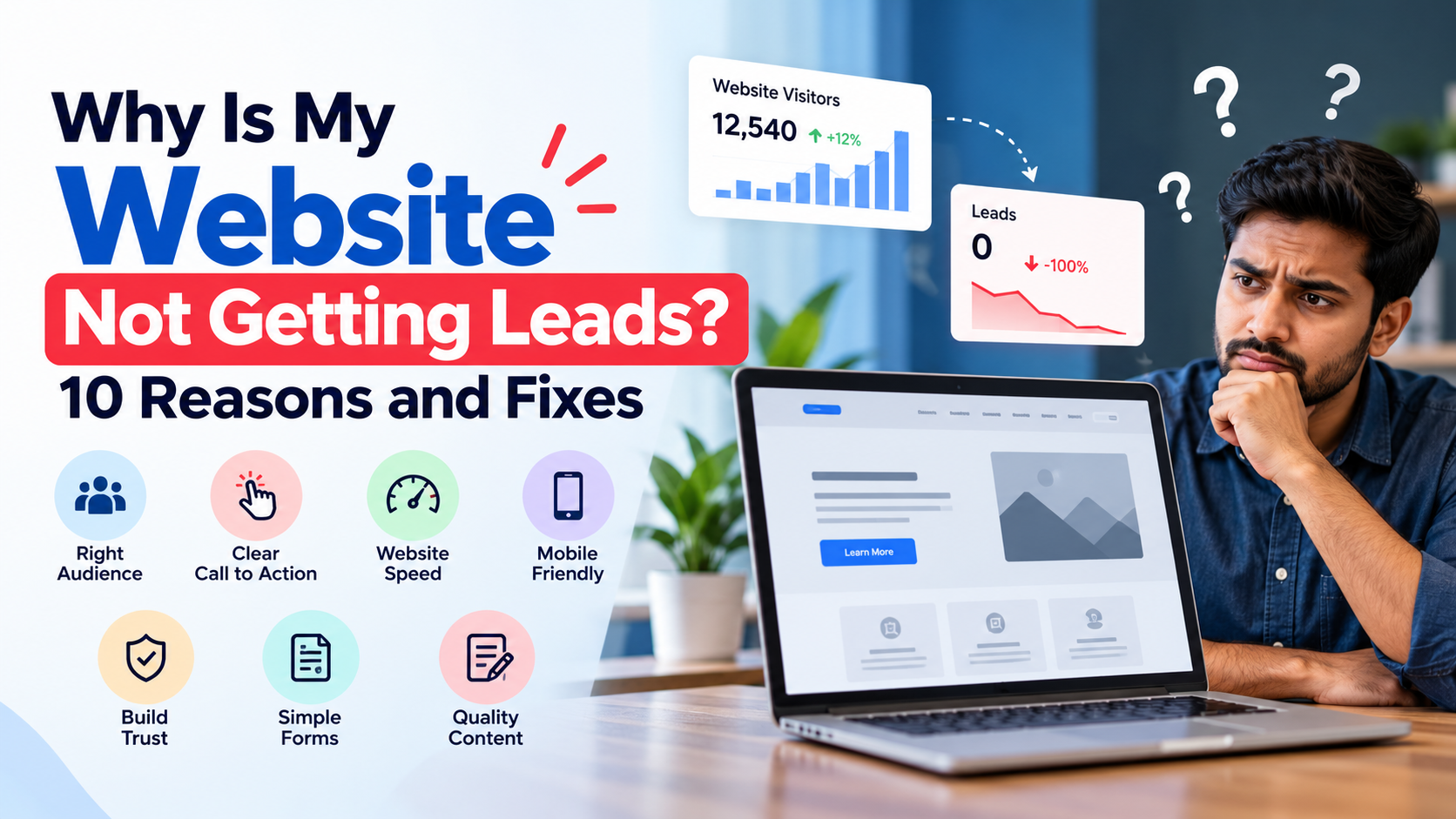 Why Your Website Is Not Getting Leads and How to Fix It