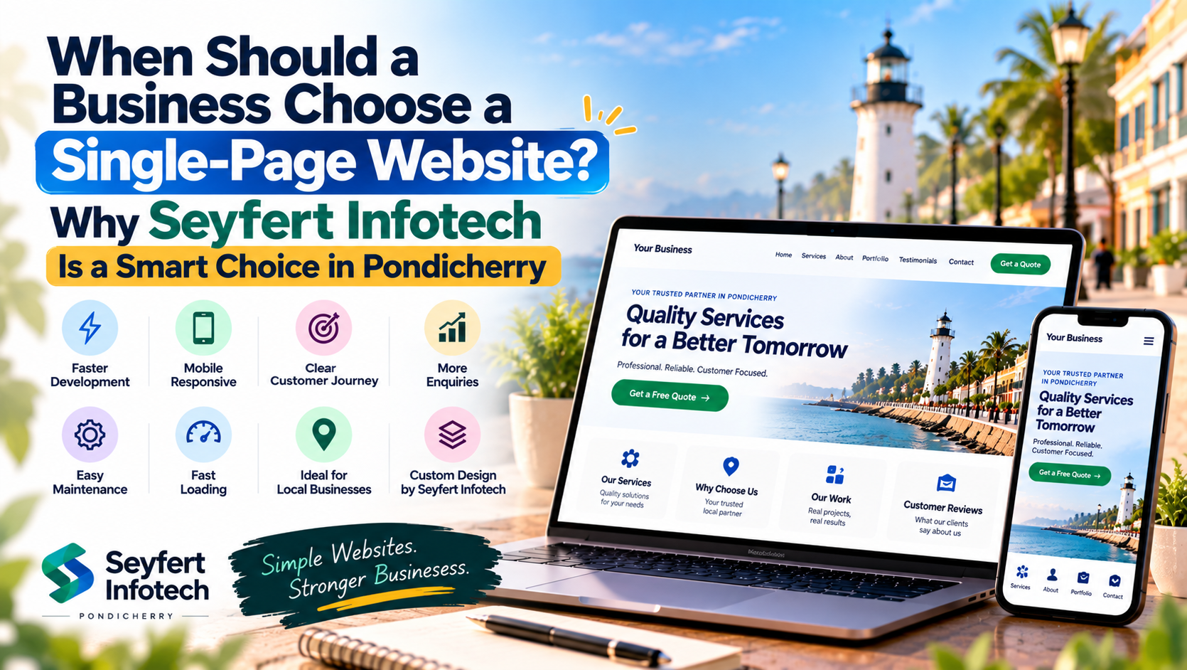 When Should a Business Choose a Single-Page Website? Why Seyfert Infotech Is a Smart Choice in Pondicherry