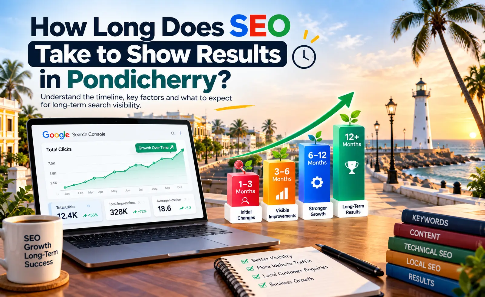 How long SEO takes to show results for Pondicherry businesses
