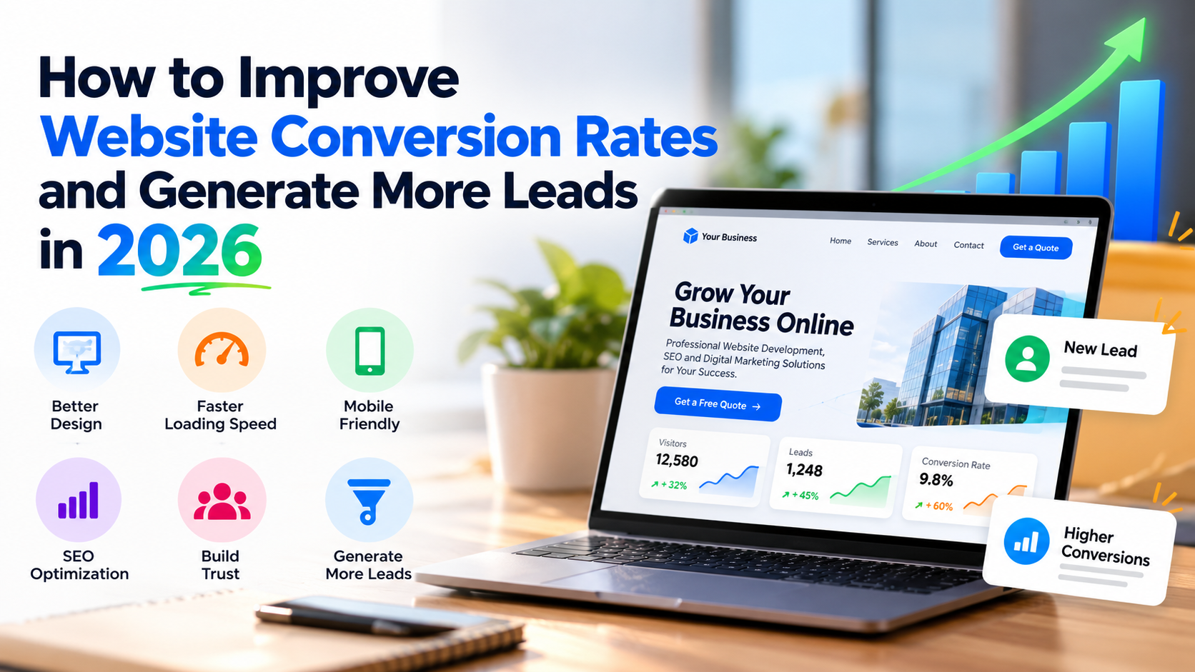How to Improve Website Conversion Rates and Generate More Leads in 2026