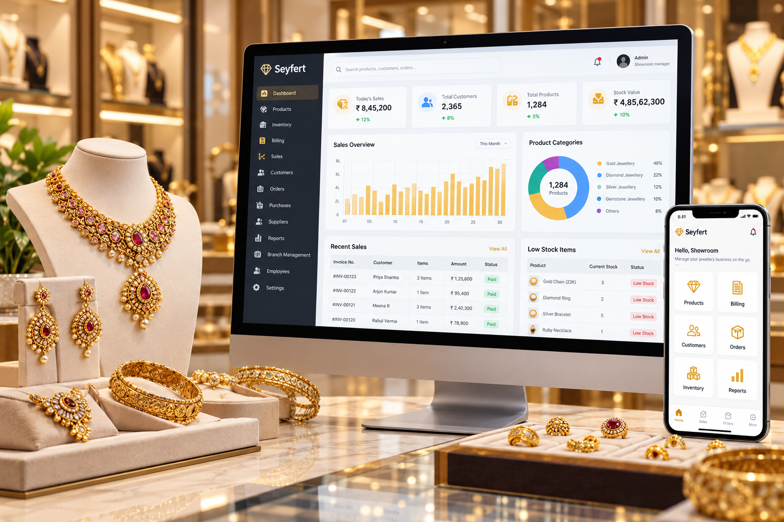 Jewellery management software in India.
