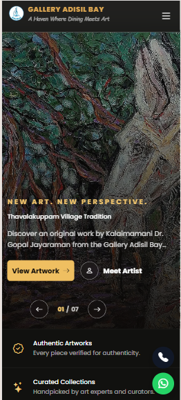 Gallery Adisil Bay mobile responsive website design