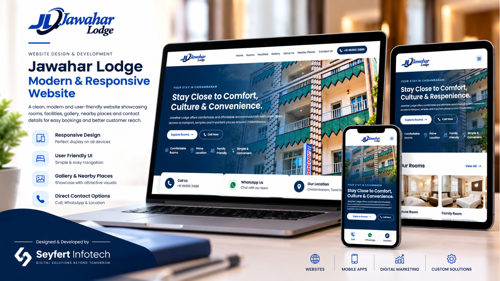 Jawahar Lodge Chidambaram hotel website homepage